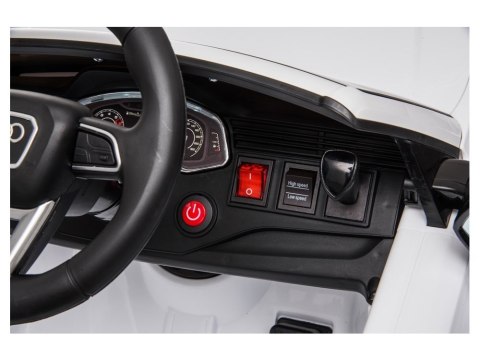 Samochód na akumulator Audi RS Q8 Światła LED MP3 Pilot Biały LEAN CARS