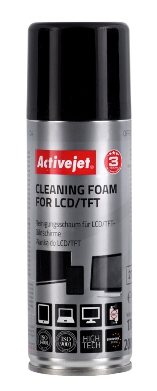 Activejet AOC-104 Pianka do czyszczenia matryc LCD/TFT(200 ml)