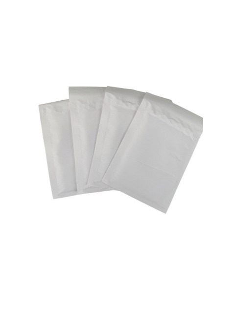 Bestpak Koperty bąbelkowe powietrzne CD, 80 g/m2, wyściełane wewnętrzną warstwą folii bąbelkowej, białe, samoprzylepne zamknięci