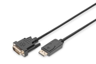 Kabel DisplayPort z zatrzaskiem 1080p 60Hz FHD Typ DP/DVI-D (24+1) M/M 2m Digitus
