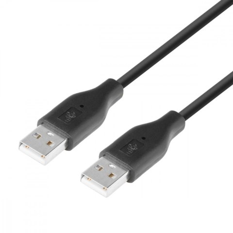 Kabel USB AM-AM 1.8m czarny TB