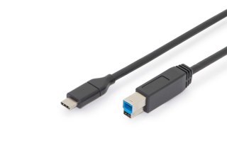 Kabel połączeniowy USB 3.0 SuperSpeed 5Gbps Typ USB C/B M/M Power Delivery czarny 1.8m Digitus