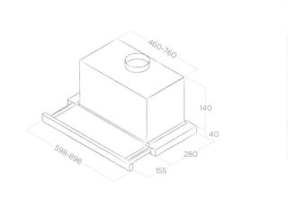 Okap ELITE 14 LUX GRIX/A/90 Elica