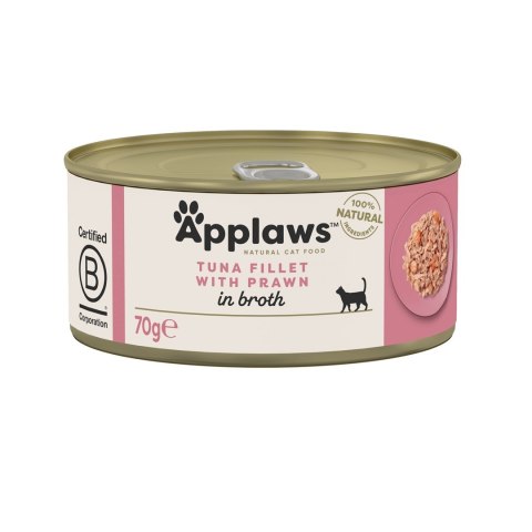 APPLAWS CAT Filet z tuńczyka i krewetki - mokra karma dla kota - 70g