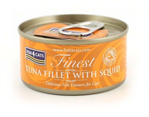 Fish4Cats Finest filet Tuńczyk z Kałamarnicami 70g