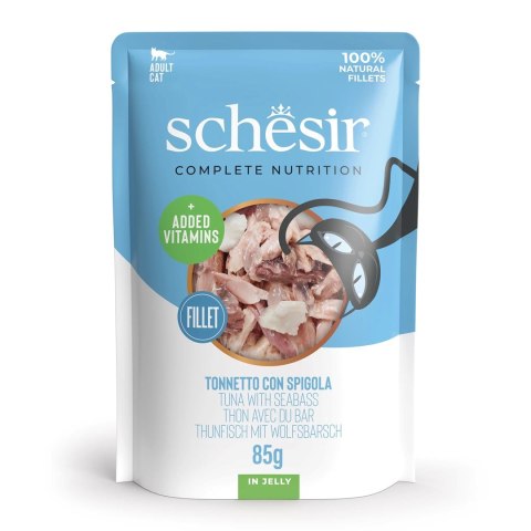 SCHESIR dla kotów Adult Tuńczyk z Bass 85g