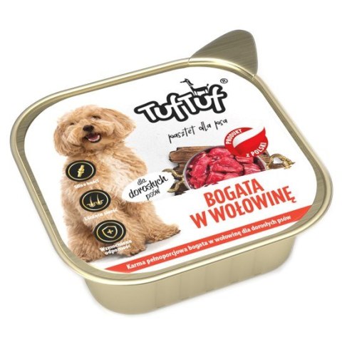 Tuf Tuf Pasztet wołowy alupak dla psa 300g