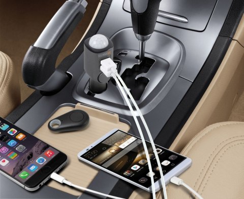 Alarm samochodowy z ładowarką USB 2 porty TX-100 Technaxx Deutschland GmbH & Co. KG