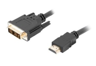 Kabel HDMI(M)-DVI-D(M) CA-HDDV-10CC-0018-BK 1.8 M czarny Lanberg