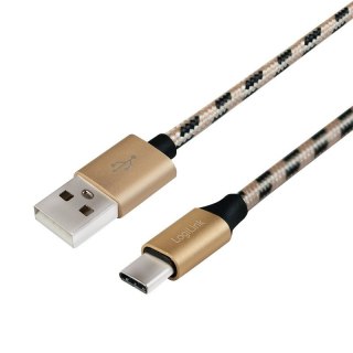 Kabel USB 2.0 A męski do USB-C męski, dł. 2m LogiLink