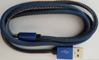Kabel USB 2.0 Type C premium jeans 1 m Gembird