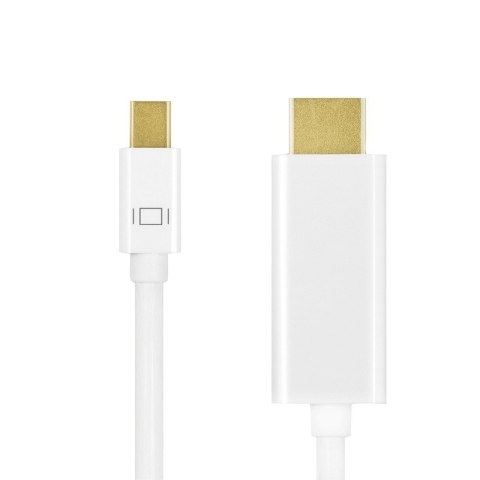 Kabel mini DisplayPort do HDMI,4K, 2m Biały LogiLink