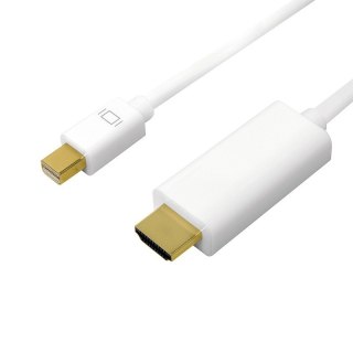 Kabel mini DisplayPort do HDMI,4K, 3m Biały LogiLink