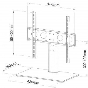 Ministolik/stojak + uchwyt do TV 32-55 cali 40 kg SD-33 ART