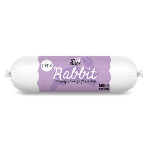 Paka Zwierzaka Pepe kiełbaski meat snack królik 200g