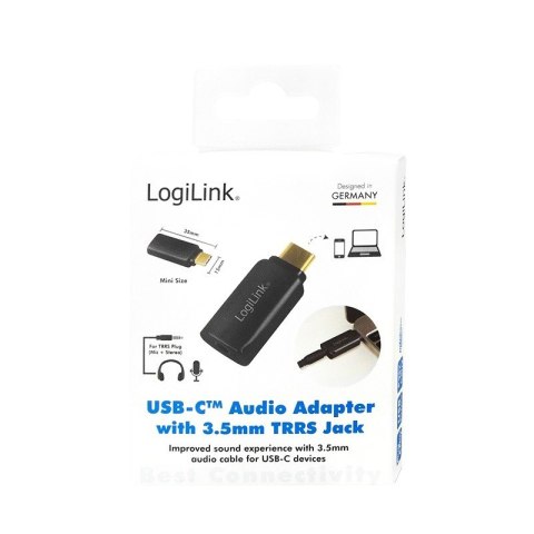 Adapter USB-C do 3,5mm Audio - Mini jack LogiLink