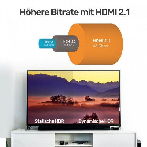 Kabel HDMI M/M 3m; v2.1; 8K; 120Hz; UHD; C139W Unitek