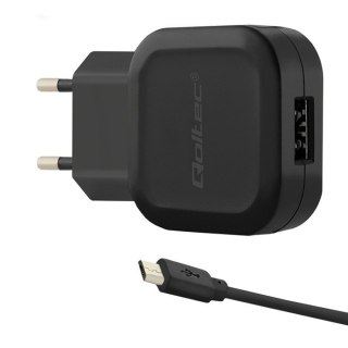 Ładowarka sieciowa 12W | 5V | 2.4A | USB | +kabel Micro USB Qoltec