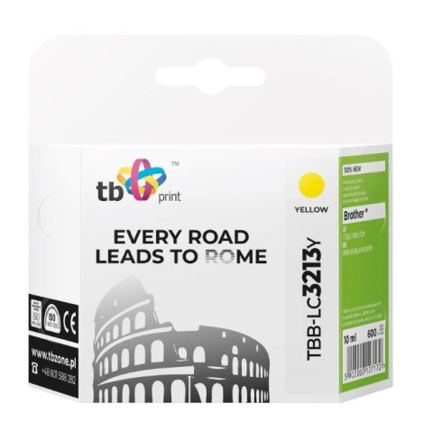 Tusz do Brother DCP-J722DW Yellow TBB-LC3213Y 100% nowy TB Print