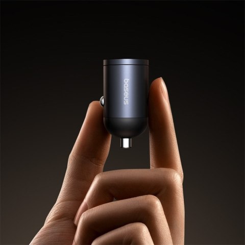 Ładowarka samochodowa 2xUSB-C 30W - czarna BASEUS