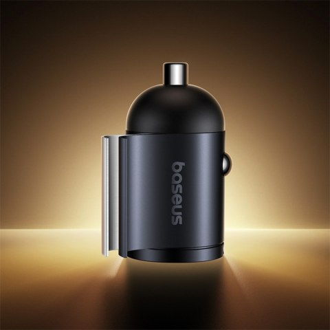 Ładowarka samochodowa 2xUSB-C 30W - czarna BASEUS