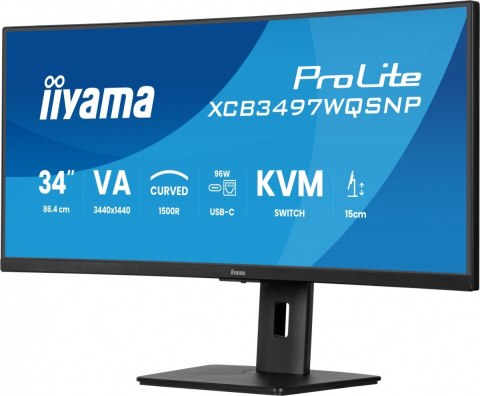 Monitor 34 cale XCB3497WQSNP-B1 + Norton Small Business card 250G PL