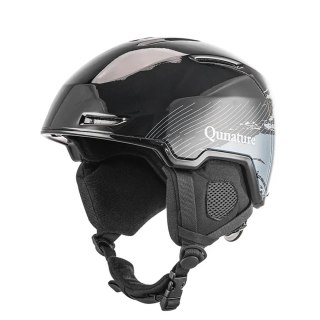 Kask narciarski snowboardowy z nausznikami rozmiar M - czarny ROCKBROS
