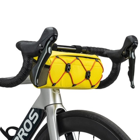 Torba rowerowa na kierownicę z paskiem 2.2L - żółta ROCKBROS