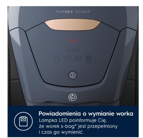 Odkurzacz workowy Pure D8 PD82-8DB SILENCE