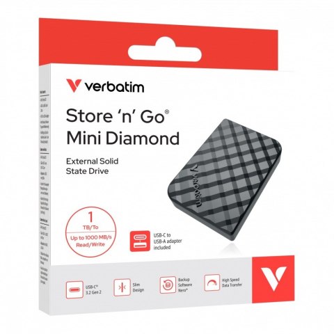 Dysk Mini Diamond SSD 1TB USB-C 32025