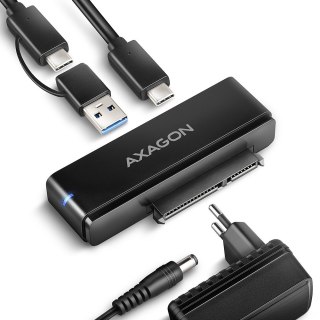 ADSA-FPX Adapter USB-C 10Gbps SATA 6G 2.5/3.5 cala SSD/HDD FASTPORT X, w tym zasilacz, 60cm USB-C/USB-A kabel