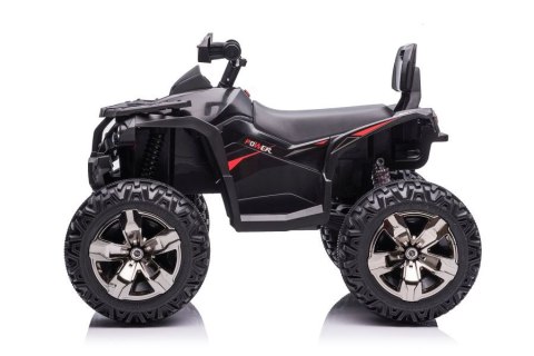 Quad Na Akumulator Z Oparciem QLS-3288 ŚwIatła LED MP3 Czarny LEAN CARS