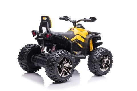 Quad Na Akumulator Z Oparciem QLS-3288 ŚwIatła LED MP3 Żółty LEAN CARS