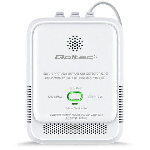 Czujnik wycieku gazu Propan-Butan | detektor LPG | alarm 85dB | LED
