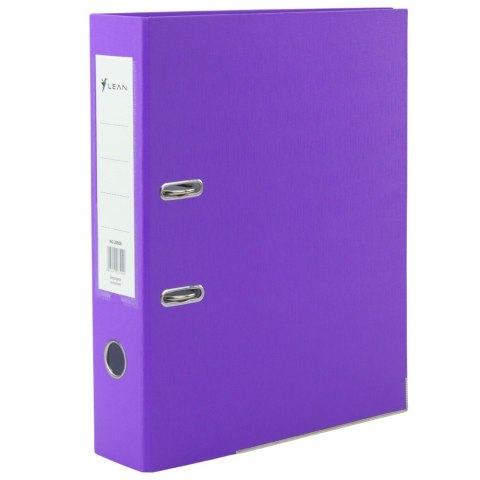 Segregator Na Dokumenty A4/80mm Okucie Mechanizm Dźwigniowy Purpurowy LEAN