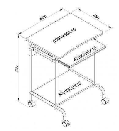 Biurko komputerowe Techly