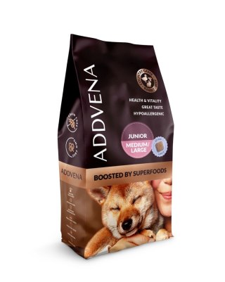 ADDVENA BOOSTED BY SUPERFOODS dla szczeniąt średnich i dużych ras 10kg