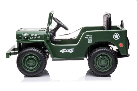 Auto Na Akumulator JH-103 Wojskowa Zieleń 4x4 LEAN CARS