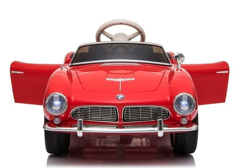 Auto na Akumulator BMW Retro Dla Dzieci Pilot LED MP3 Czerwone Lakierowane LEAN CARS