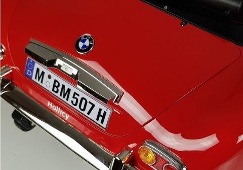 Auto na Akumulator BMW Retro Dla Dzieci Pilot LED MP3 Czerwone Lakierowane LEAN CARS