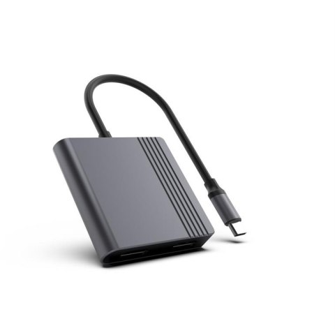 Adapter USB-C do HDMI + DP, 4K 60Hz, czarny