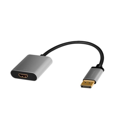 Adapter DP do HDMI 4K 60Hz aluminiowy 0.15m LogiLink