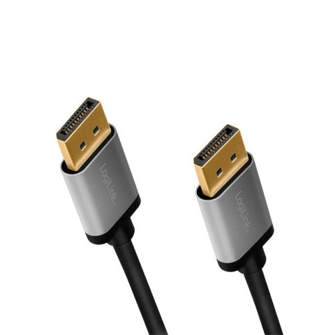 Kabel DisplayPort 4K/60 Hz,DP/M do DP/M aluminium 2m LogiLink