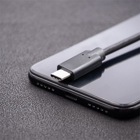 Kabel USB 3.1 typ C męski | USB 3.1 typ C męski | 3m | Czarny Qoltec