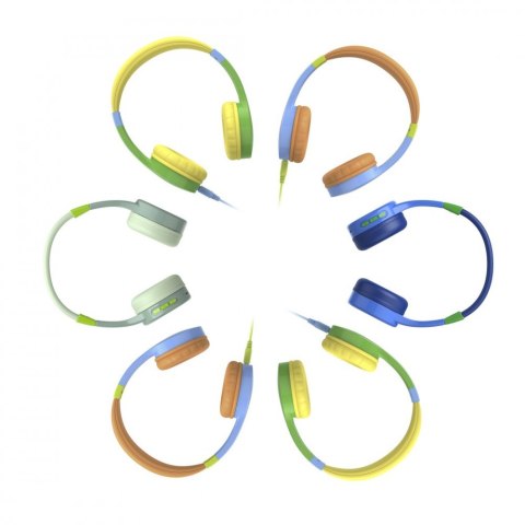 Słuchawki nauszne Kids Guard z ogranicznikiem głośności. Niebieskie Hama