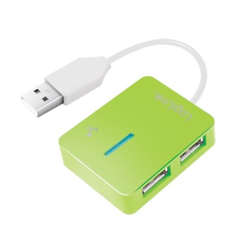 HUB USB 2.0 4-portowy Smile - zielony