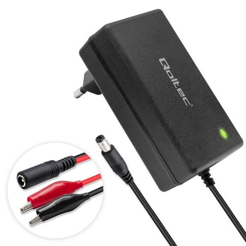 Ładowarka do akumulatora AGM GEL | Prostownik 12V | 2A | 24W | 5.5x2.1 | kabel 1.8m