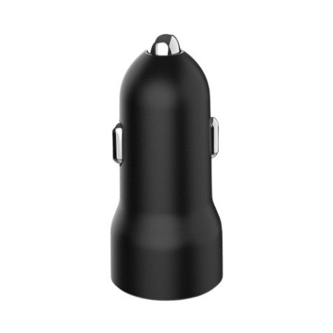 Ładowarka samochodowa USB 2-portowa, 3.1 A, czarna