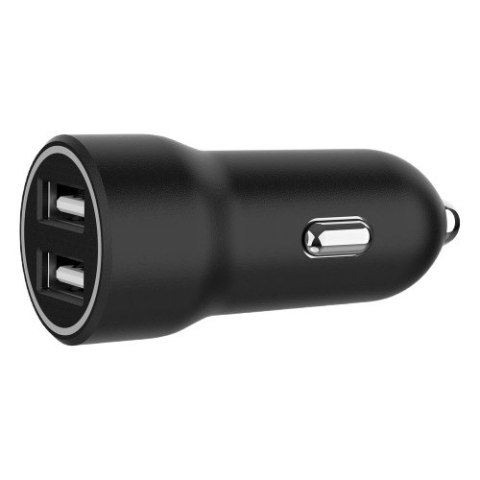 Ładowarka samochodowa USB 2-portowa, 3.1 A, czarna
