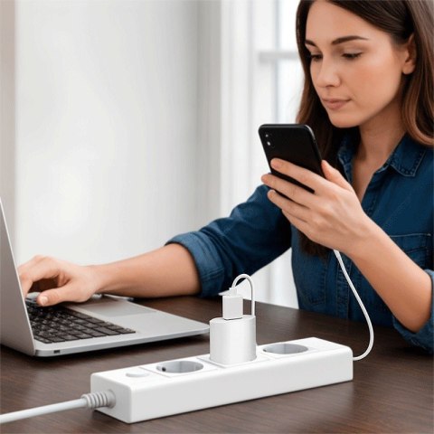 Ładowarka sieciowa USB-A, 5W, 5V/1A, USB-A